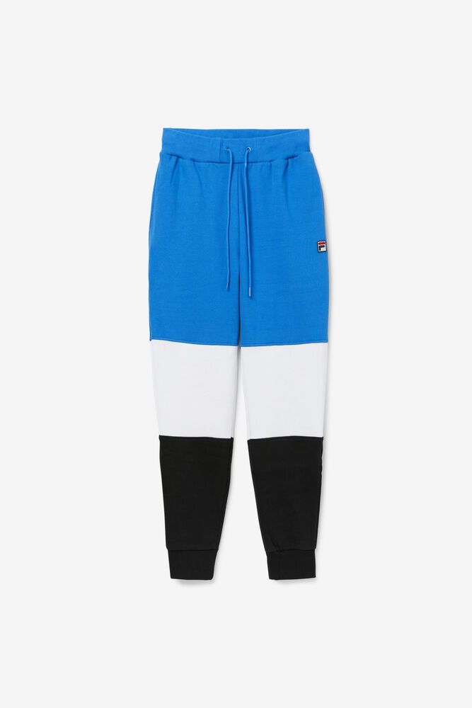 Fila Pants Mens Blue/White/Black - France - Philippines 9175236-ZJ